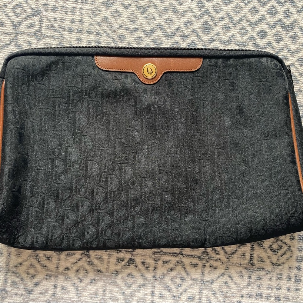 Vintage Christian Dior Trotter Bag Leather Lining